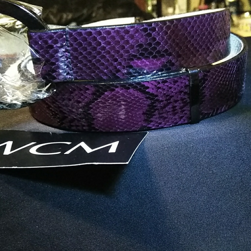 ☀️🐍WCM GENUINE PYTHON SNAKESKIN ADJUSTABLE BELT